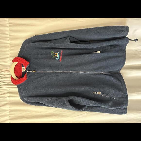 Other - Cozy Fleece Jacket with Red Collar - Hermosa Beach
